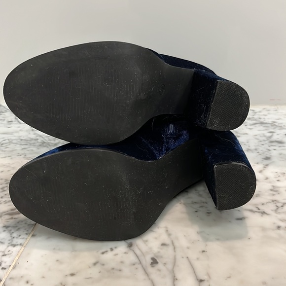 Blue Velvet Steve Madden Boots - Picture 5 of 5
